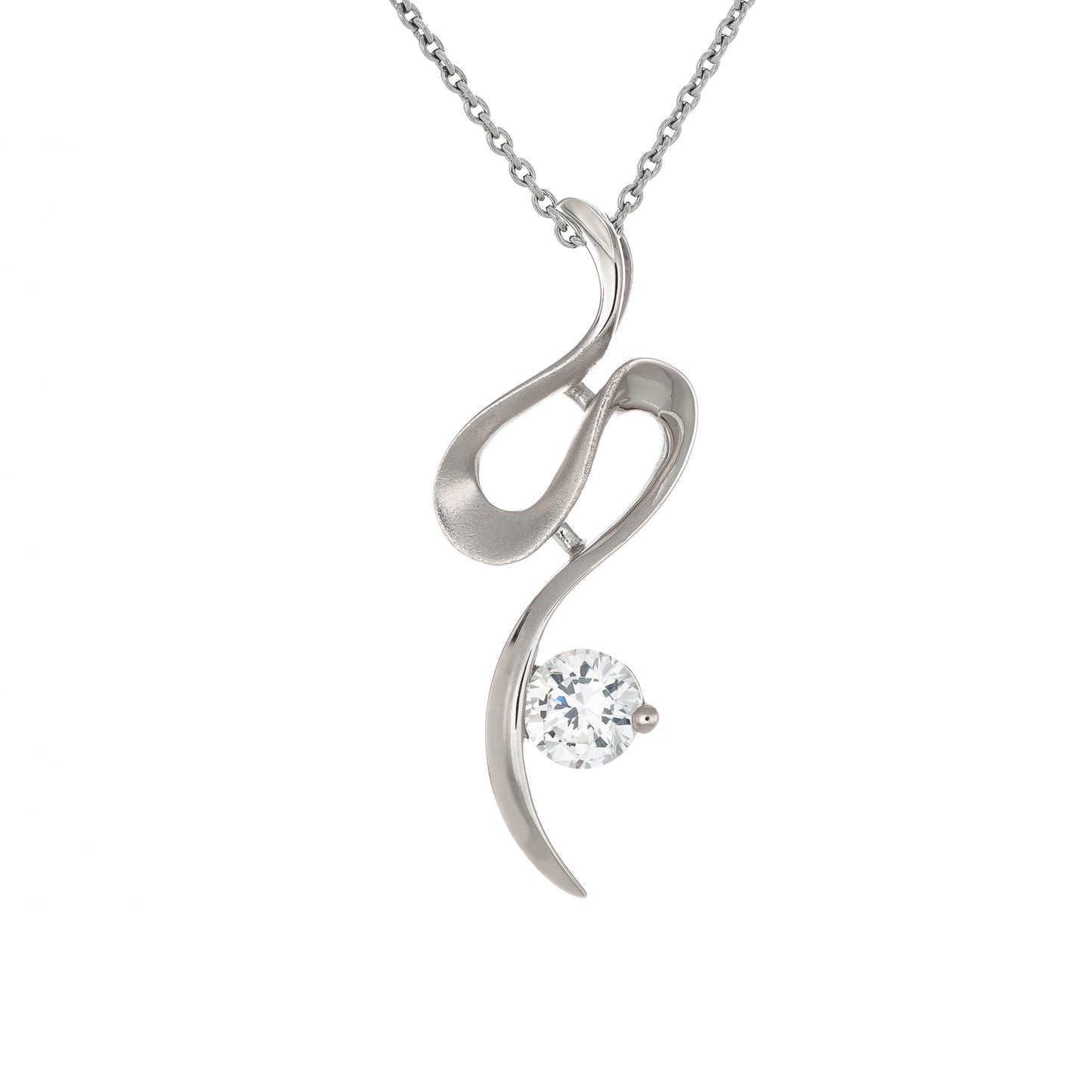 極光之舞 (Aurora Dance) | 925純銀 | 鋯石頸鏈 | 香港首飾及珠寶網店 – Recolour Your Life