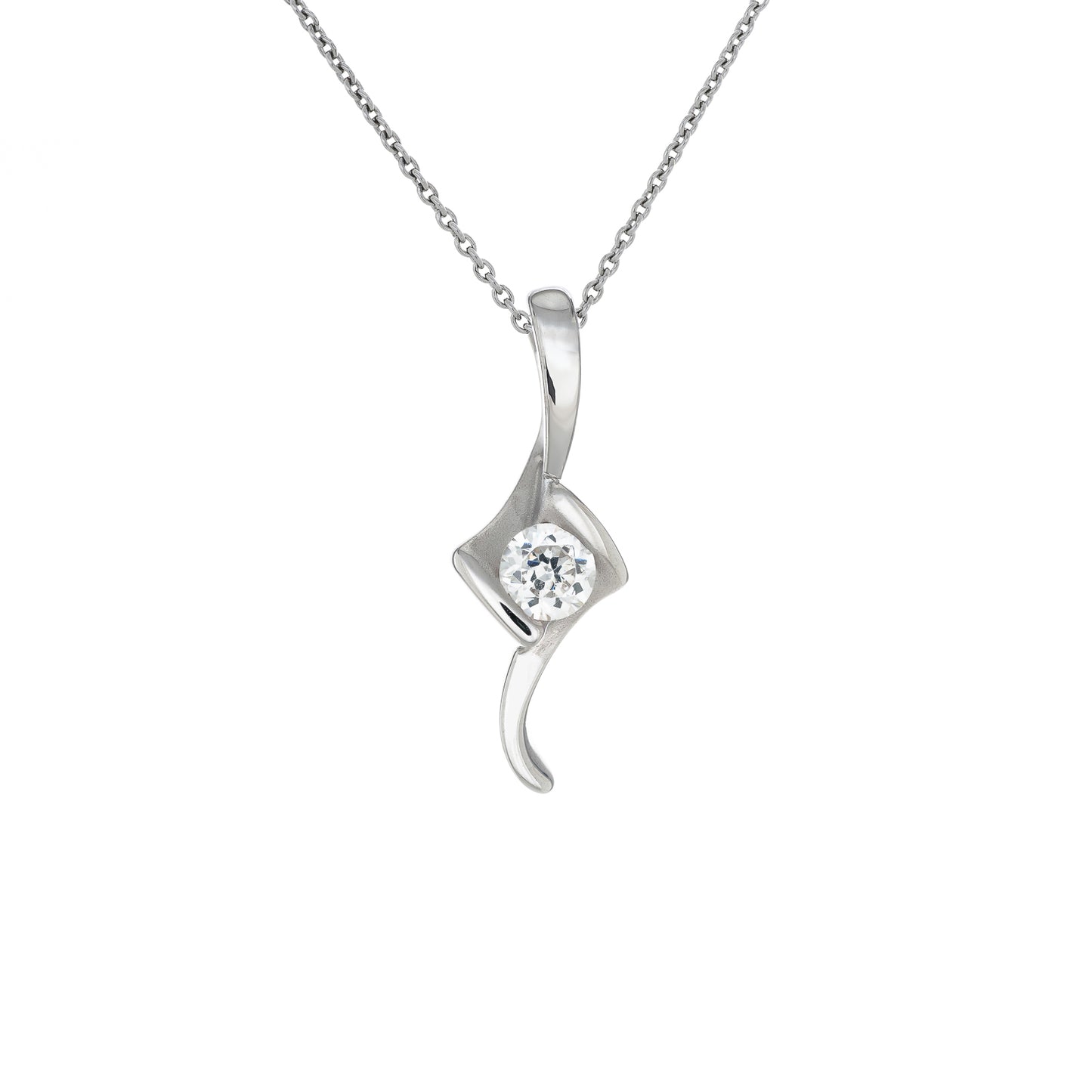 時光倒影 (Time Reflection) | 925純銀 | 鋯石頸鏈 | 香港首飾及珠寶網店 – Recolour Your Life