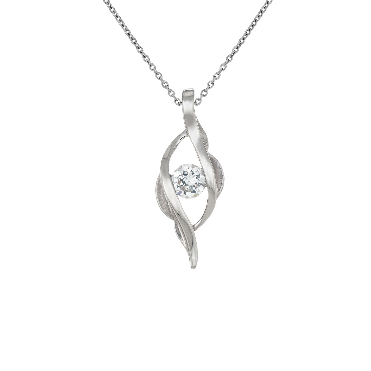 星火微光 (Ember’s Soft Glow) | 925純銀 | 鋯石頸鏈 | 香港首飾及珠寶網店 – Recolour Your Life