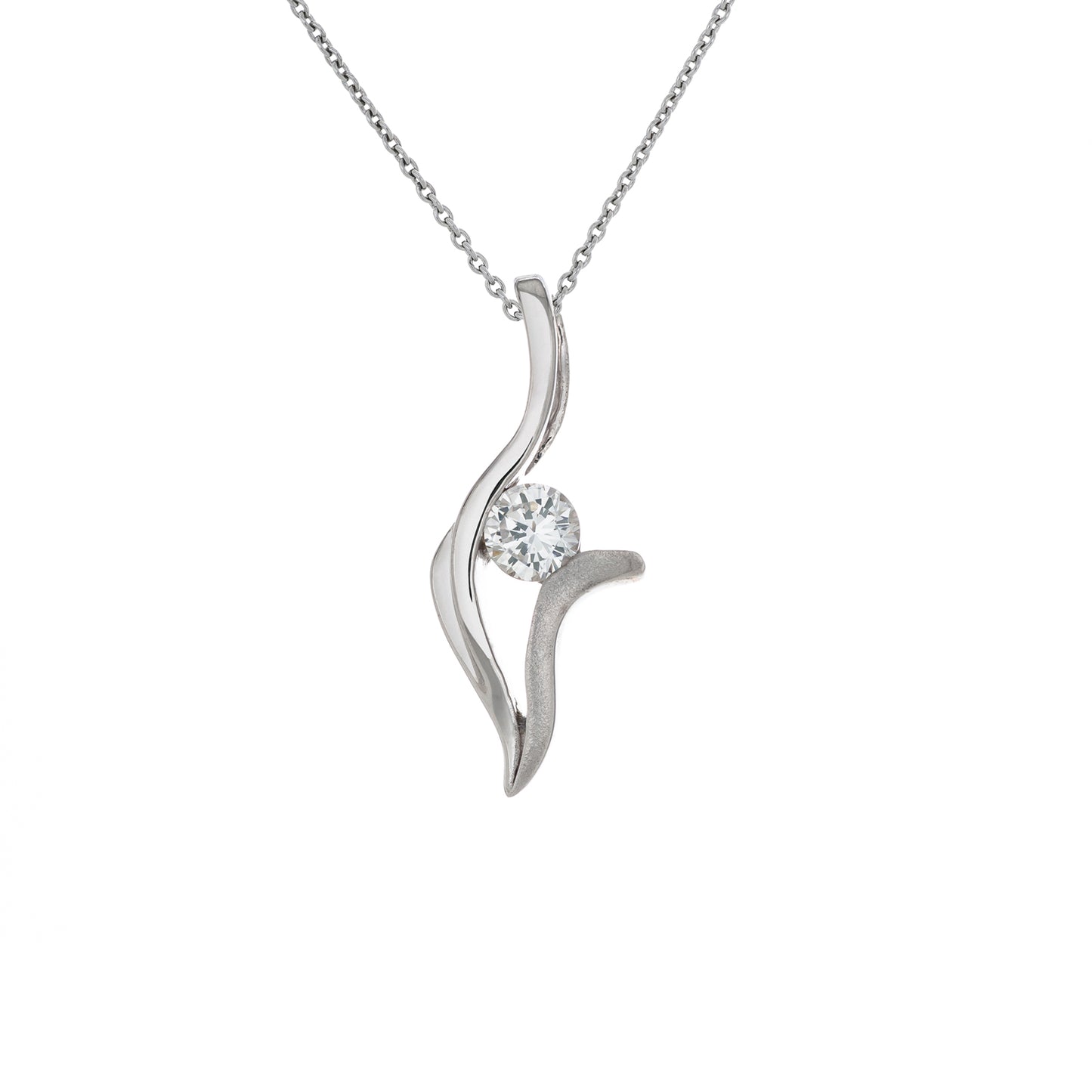 雨滴輕舞 (Dancing Raindrops) | 925純銀 | 鋯石頸鏈 | 香港首飾及珠寶網店 – Recolour Your Life