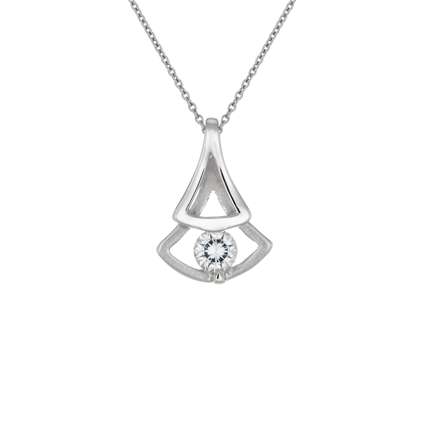 暮色花瓣 (Petal in Twilight) | 925純銀 | 鋯石頸鏈 | 香港首飾及珠寶網店 – Recolour Your Life