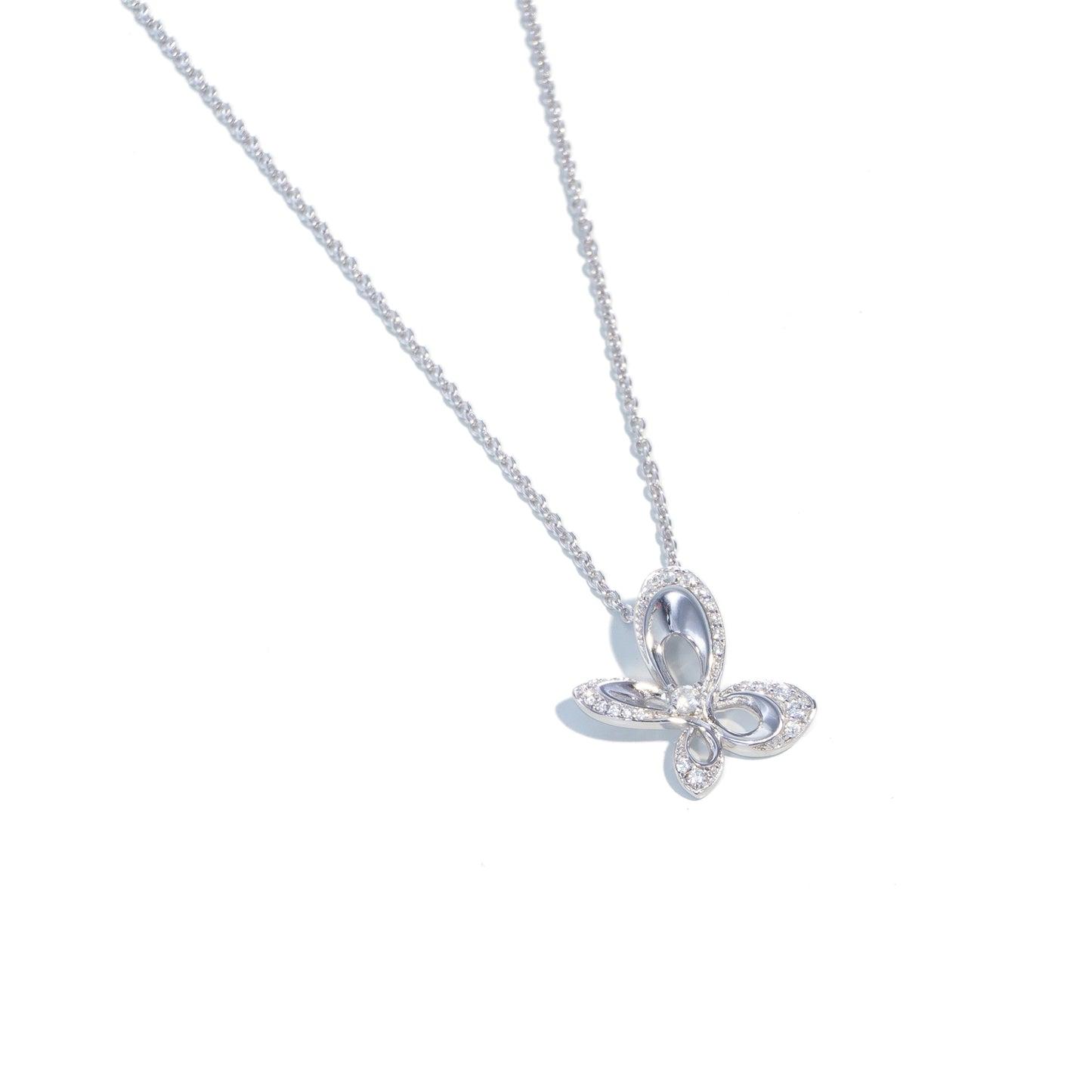 蝴蝶型頸鏈 | 925純銀 | 鋯石頸鏈 | 香港首飾及珠寶網店 – Recolour Your Life