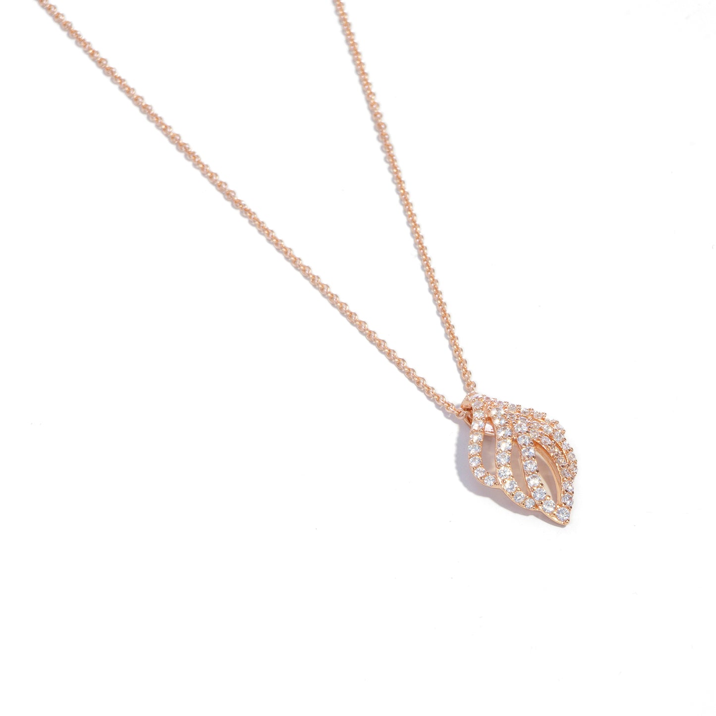 秋葉之語 (Whisper of Autumn Leaves) | 925純銀 | 鋯石頸鏈 | 香港首飾及珠寶網店 – Recolour Your Life