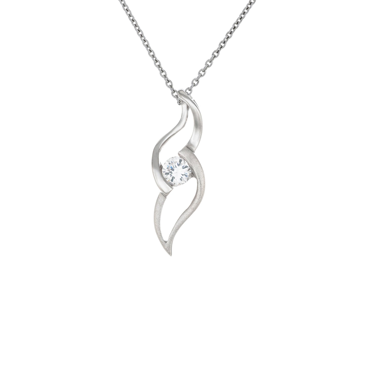 925純銀頸鏈 | 銀河影月 |