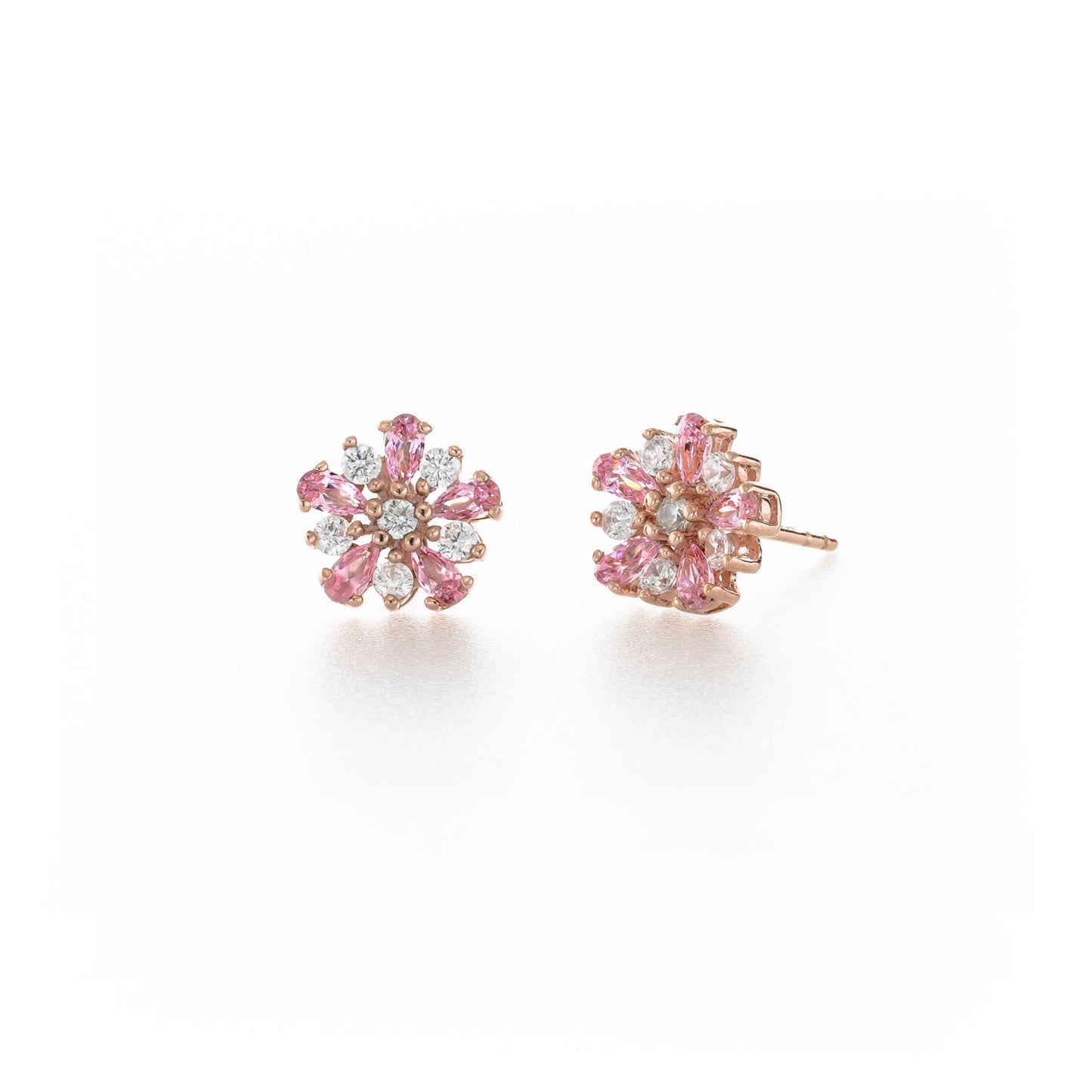 925純銀 | 櫻花鋯石耳環(防敏感) | 香港首飾及珠寶網店 – Recolour Your Life