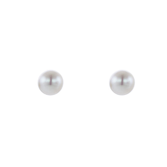 925 Sterling Silver | Pearl Earrings | 8mm