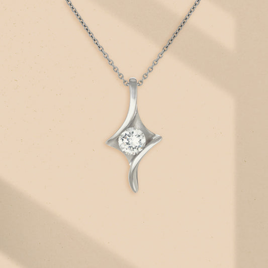 星河綻放 (Stellar Bloom) | 925純銀 | 鋯石頸鏈 | 香港首飾及珠寶網店 – Recolour Your Life