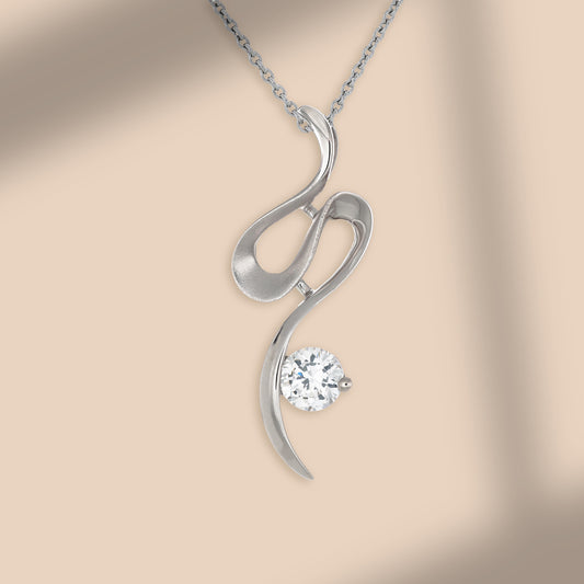 極光之舞 (Aurora Dance) | 925純銀 | 鋯石頸鏈 | 香港首飾及珠寶網店 – Recolour Your Life