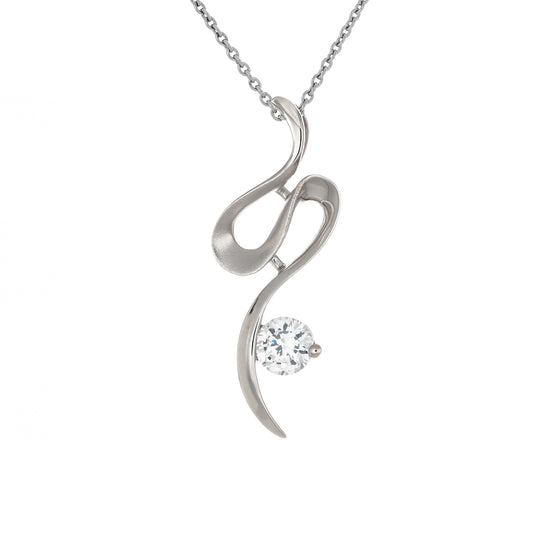 極光之舞 (Aurora Dance) | 925純銀 | 鋯石頸鏈 | 香港首飾及珠寶網店 – Recolour Your Life