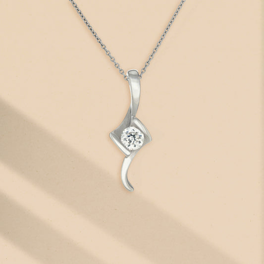 時光倒影 (Time Reflection) | 925純銀 | 鋯石頸鏈 | 香港首飾及珠寶網店 – Recolour Your Life