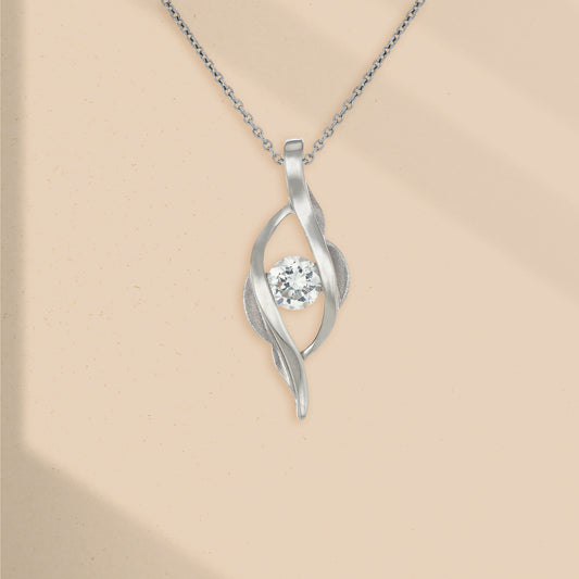 星火微光 (Ember’s Soft Glow) | 925純銀 | 鋯石頸鏈 | 香港首飾及珠寶網店 – Recolour Your Life