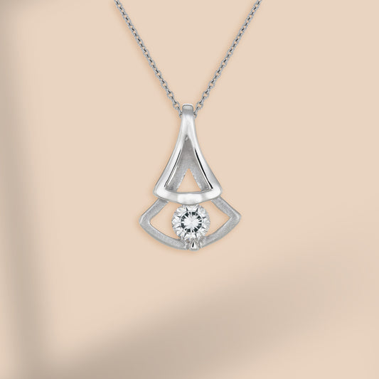 暮色花瓣 (Petal in Twilight) | 925純銀 | 鋯石頸鏈 | 香港首飾及珠寶網店 – Recolour Your Life