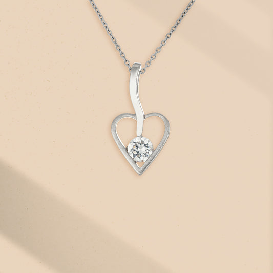 心語之鏈 (Heart’s Whisper Chain) | 925純銀 | 鋯石頸鏈 | 香港首飾及珠寶網店 – Recolour Your Life