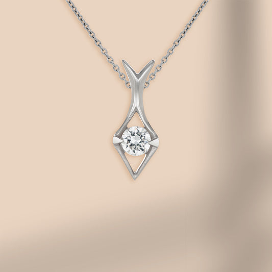 925 Sterling Silver Necklace | Crystal of Ice and Snow |