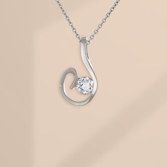 925 Sterling Silver Necklace | Waterdrop Glow |