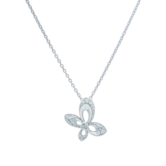 蝴蝶型頸鏈 | 925純銀 | 鋯石頸鏈 | 香港首飾及珠寶網店 – Recolour Your Life