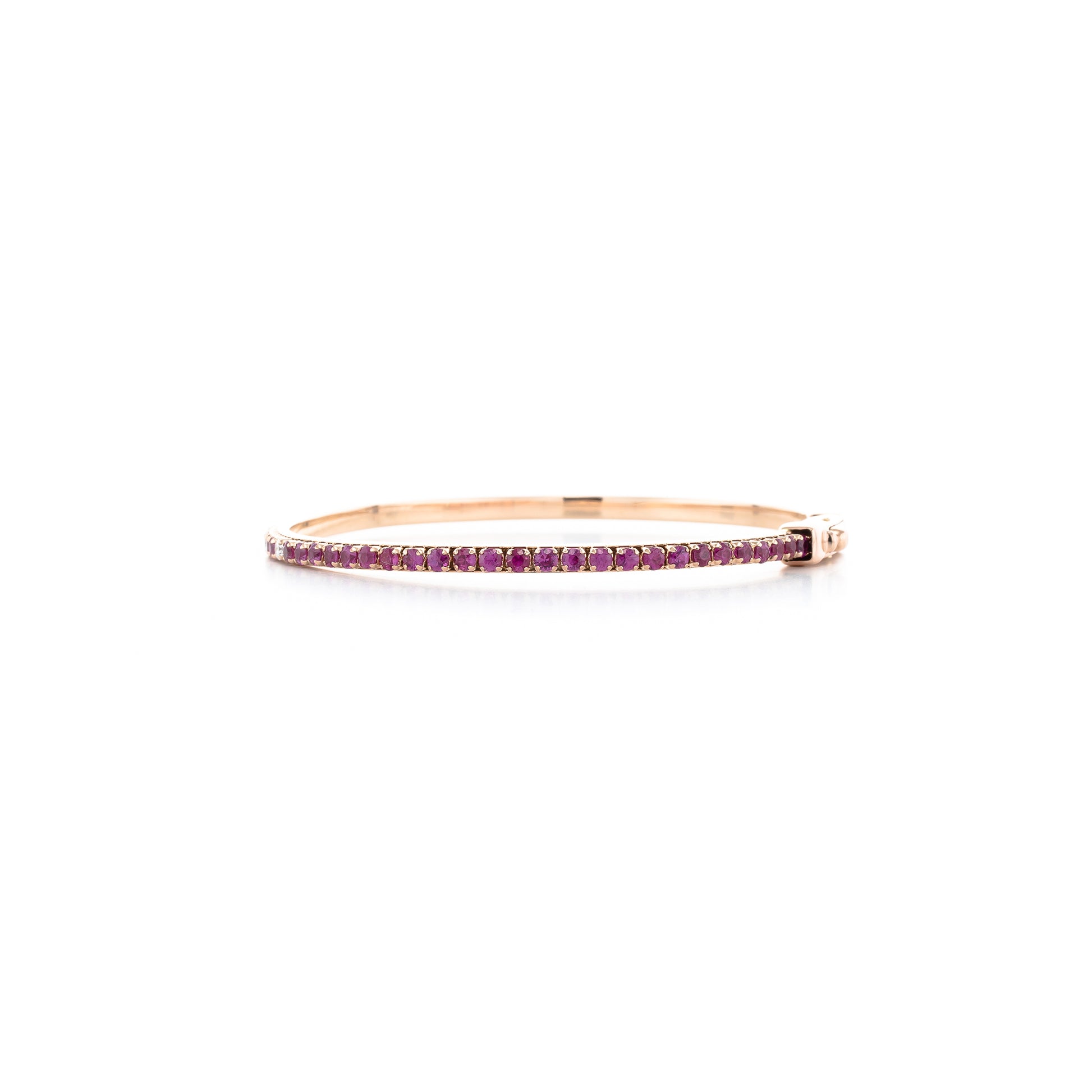 14K 金 | 鑲 0.29ct 鑽石紅寶石玫瑰金色手鐲 | 香港首飾及珠寶網店 – Recolour Your Life