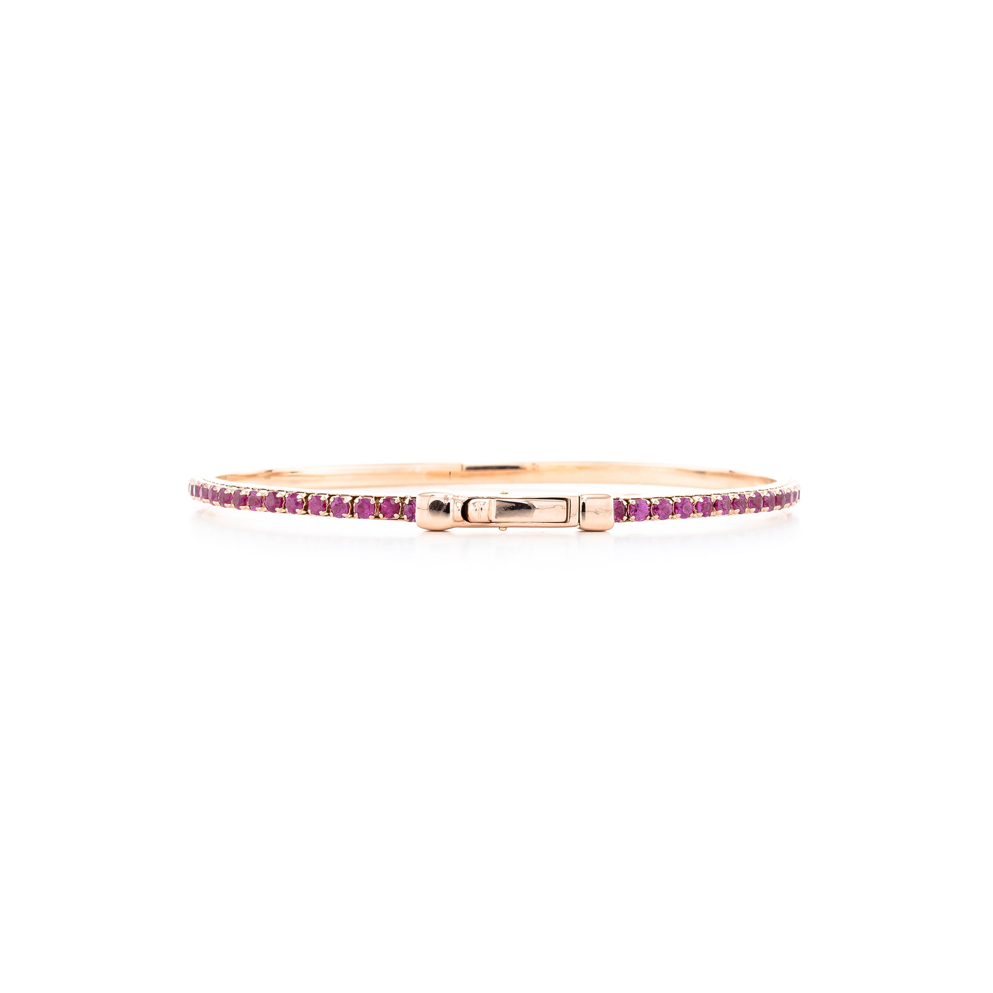 14K 金 | 鑲 0.29ct 鑽石紅寶石玫瑰金色手鐲 | 香港首飾及珠寶網店 – Recolour Your Life