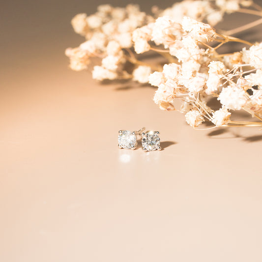 925純銀 | 0.5ct 鋯石耳環(防敏感) | 香港首飾及珠寶網店 – Recolour Your Life