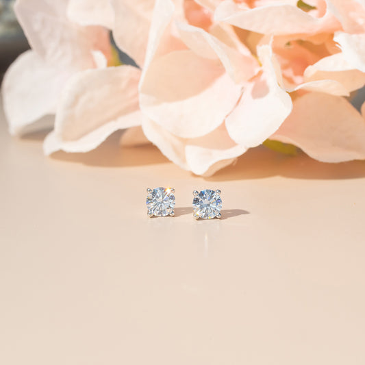 925純銀 | 1.00ct 鋯石耳環(防敏感) | 香港首飾及珠寶網店 – Recolour Your Life